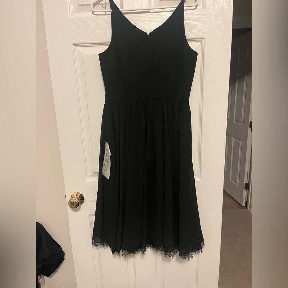 NWT New Dress The Population Black Alicia Dress Size L $198 - Picture 5 of 6